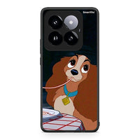Thumbnail for Xiaomi 14 Pro 5G Lady And Tramp 2 Θήκη Αγίου Βαλεντίνου από τη Smartfits με σχέδιο στο πίσω μέρος και μαύρο περίβλημα | Smartphone case with colorful back and black bezels by Smartfits