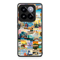 Thumbnail for Xiaomi 14 Pro 5G Live To Travel θήκη από τη Smartfits με σχέδιο στο πίσω μέρος και μαύρο περίβλημα | Smartphone case with colorful back and black bezels by Smartfits