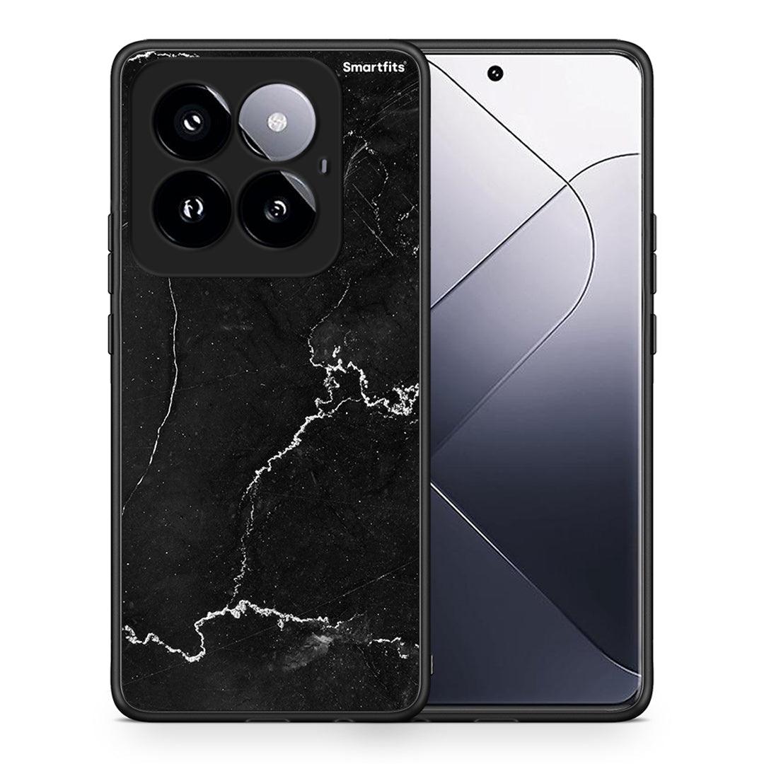 Θήκη Xiaomi 14 Pro 5G Marble Black από τη Smartfits με σχέδιο στο πίσω μέρος και μαύρο περίβλημα | Xiaomi 14 Pro 5G Marble Black case with colorful back and black bezels