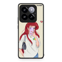 Thumbnail for Xiaomi 14 Pro 5G Walking Mermaid Θήκη από τη Smartfits με σχέδιο στο πίσω μέρος και μαύρο περίβλημα | Smartphone case with colorful back and black bezels by Smartfits
