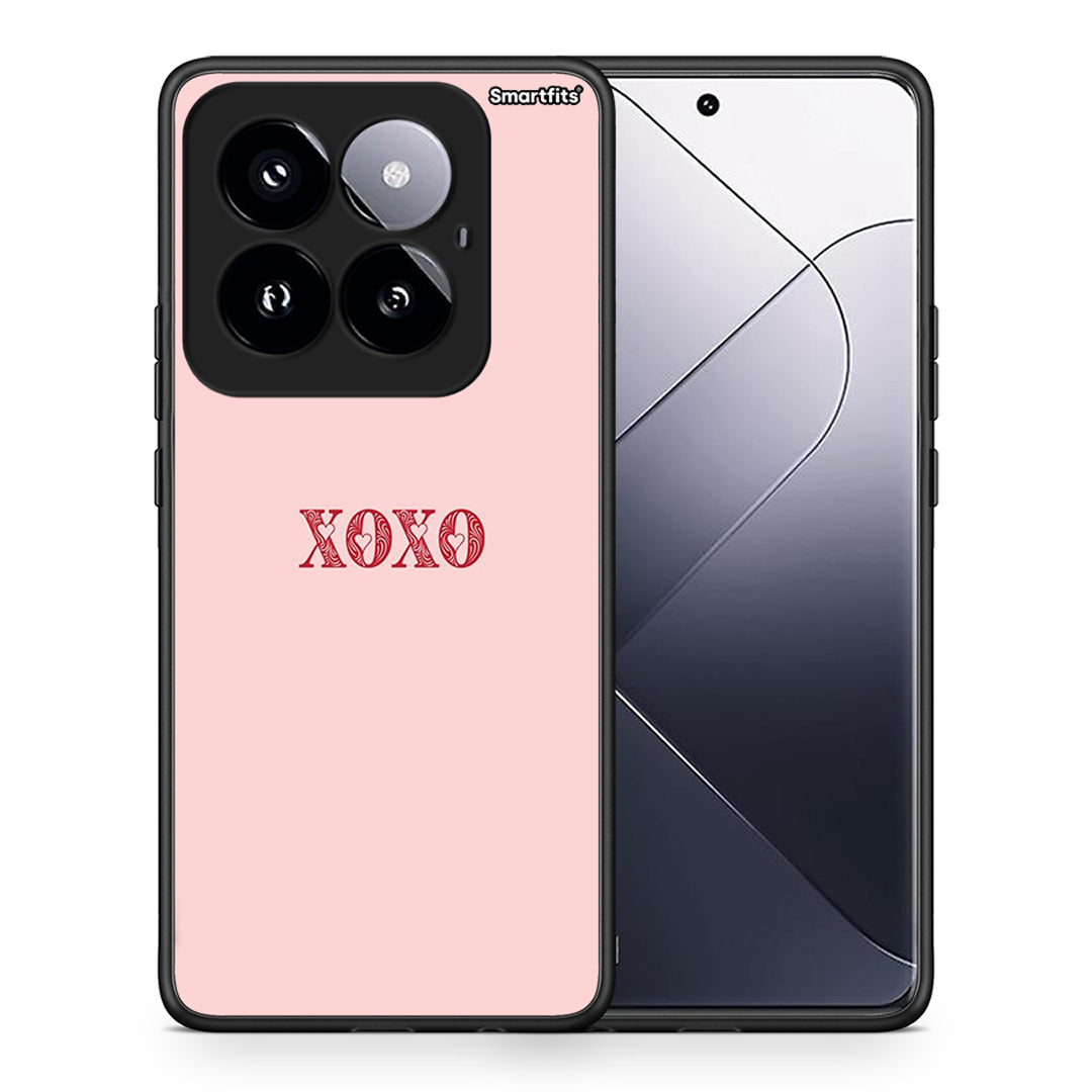 Θήκη Xiaomi 14 Pro 5G XOXO Love από τη Smartfits με σχέδιο στο πίσω μέρος και μαύρο περίβλημα | Xiaomi 14 Pro 5G XOXO Love case with colorful back and black bezels