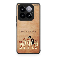 Thumbnail for Xiaomi 14 Pro 5G You Go Girl θήκη από τη Smartfits με σχέδιο στο πίσω μέρος και μαύρο περίβλημα | Smartphone case with colorful back and black bezels by Smartfits
