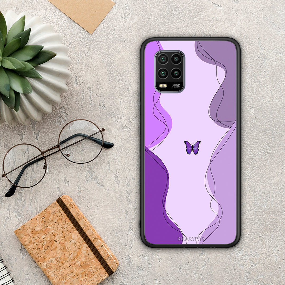 Purple Mariposa - Xiaomi Mi 10 Lite θήκη