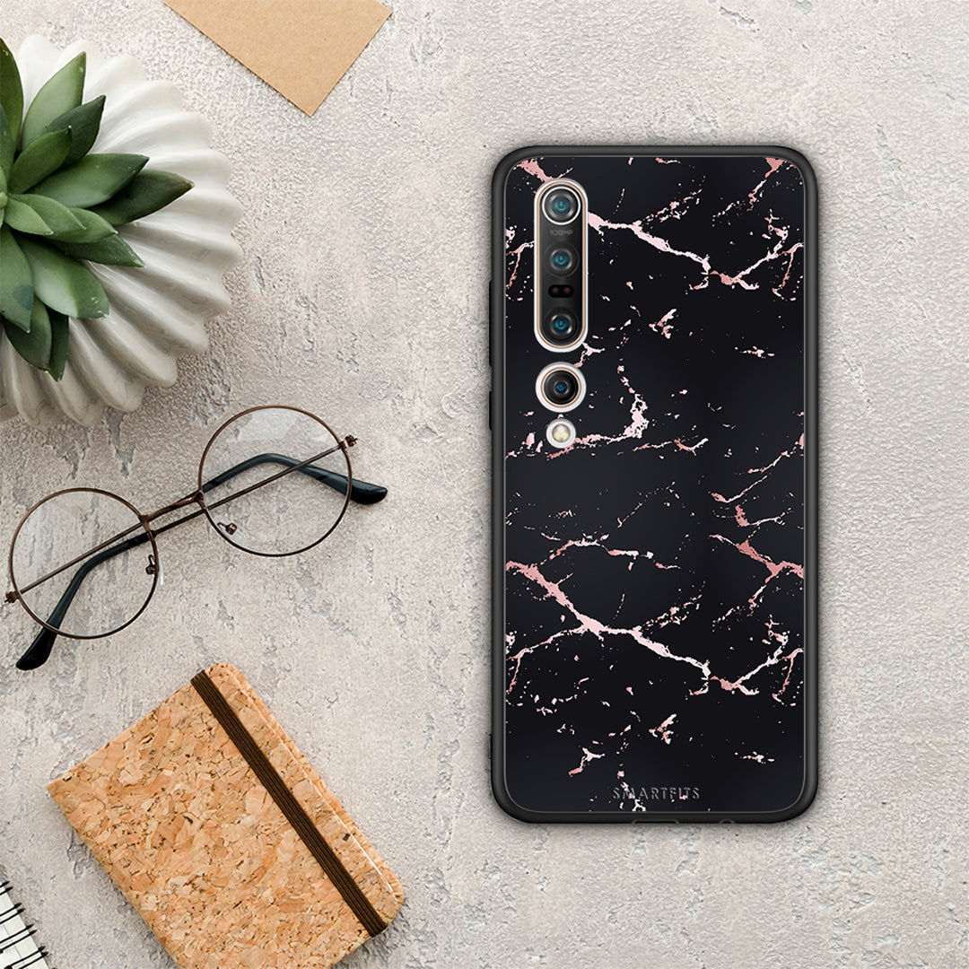 Marble Black Rosegold - Xiaomi Mi 10 Pro θήκη