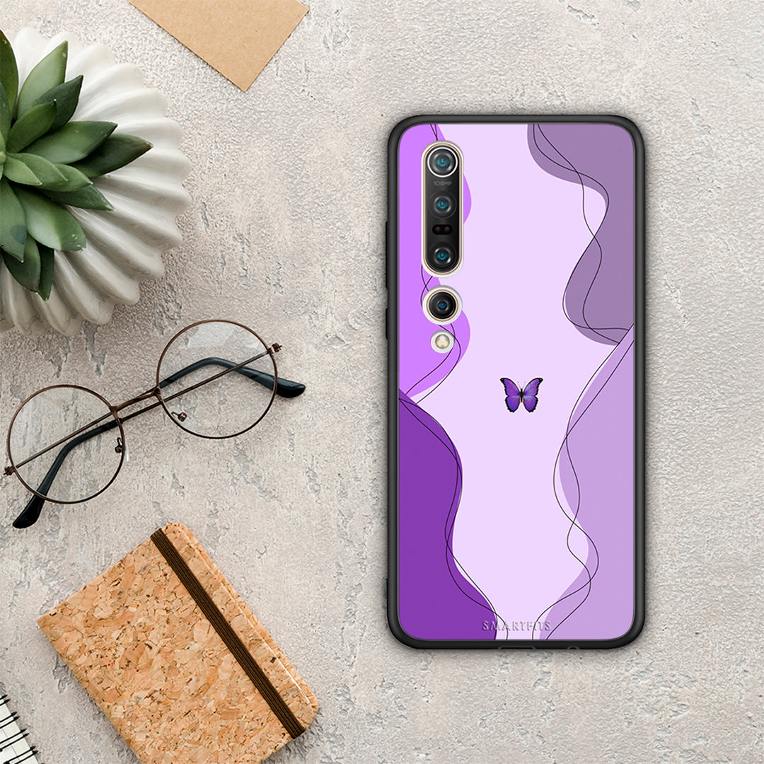Purple Mariposa - Xiaomi Mi 10 θήκη