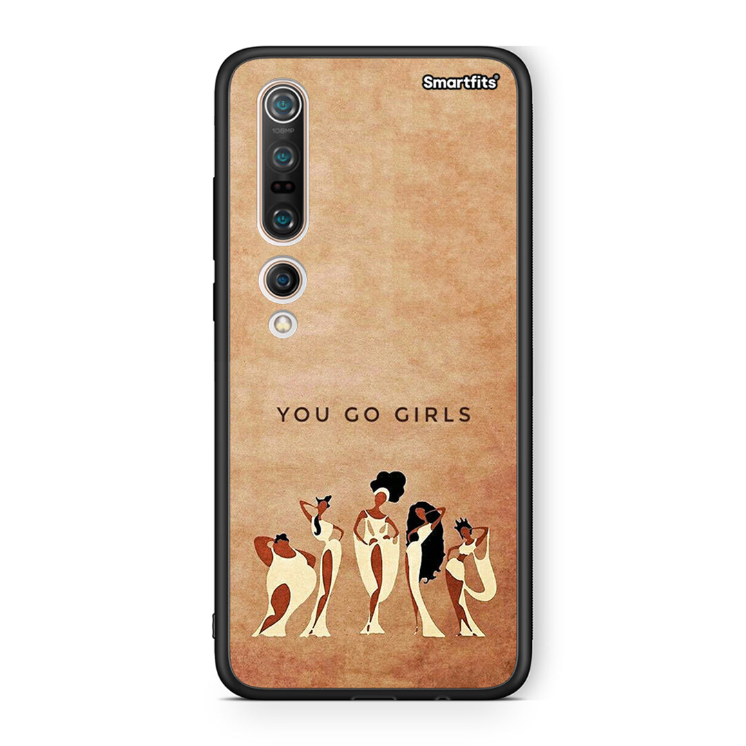 Xiaomi Mi 10 You Go Girl θήκη από τη Smartfits με σχέδιο στο πίσω μέρος και μαύρο περίβλημα | Smartphone case with colorful back and black bezels by Smartfits