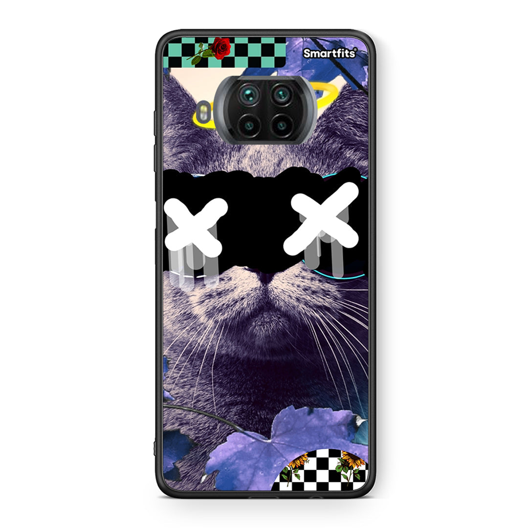 Θήκη Xiaomi Mi 10T Lite Cat Collage από τη Smartfits με σχέδιο στο πίσω μέρος και μαύρο περίβλημα | Xiaomi Mi 10T Lite Cat Collage case with colorful back and black bezels