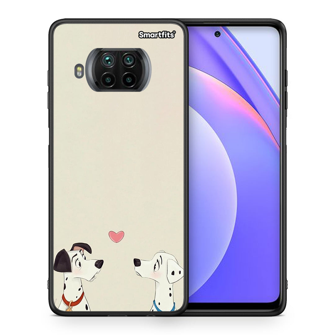 Θήκη Xiaomi Mi 10T Lite Dalmatians Love από τη Smartfits με σχέδιο στο πίσω μέρος και μαύρο περίβλημα | Xiaomi Mi 10T Lite Dalmatians Love case with colorful back and black bezels