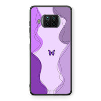Thumbnail for Θήκη Αγίου Βαλεντίνου Xiaomi Mi 10T Lite Purple Mariposa από τη Smartfits με σχέδιο στο πίσω μέρος και μαύρο περίβλημα | Xiaomi Mi 10T Lite Purple Mariposa case with colorful back and black bezels