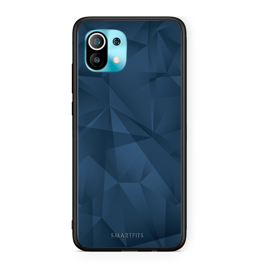 39 - Xiaomi Mi 11 Blue Abstract Geometric case, cover, bumper