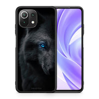 Thumbnail for Θήκη Xiaomi 11 Lite/Mi 11 Lite Dark Wolf από τη Smartfits με σχέδιο στο πίσω μέρος και μαύρο περίβλημα | Xiaomi 11 Lite/Mi 11 Lite Dark Wolf case with colorful back and black bezels