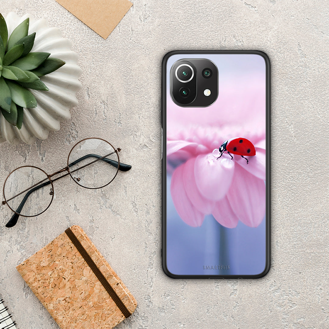 Ladybug Flower - Xiaomi 11 Lite 5G NE / Mi 11 Lite θήκη
