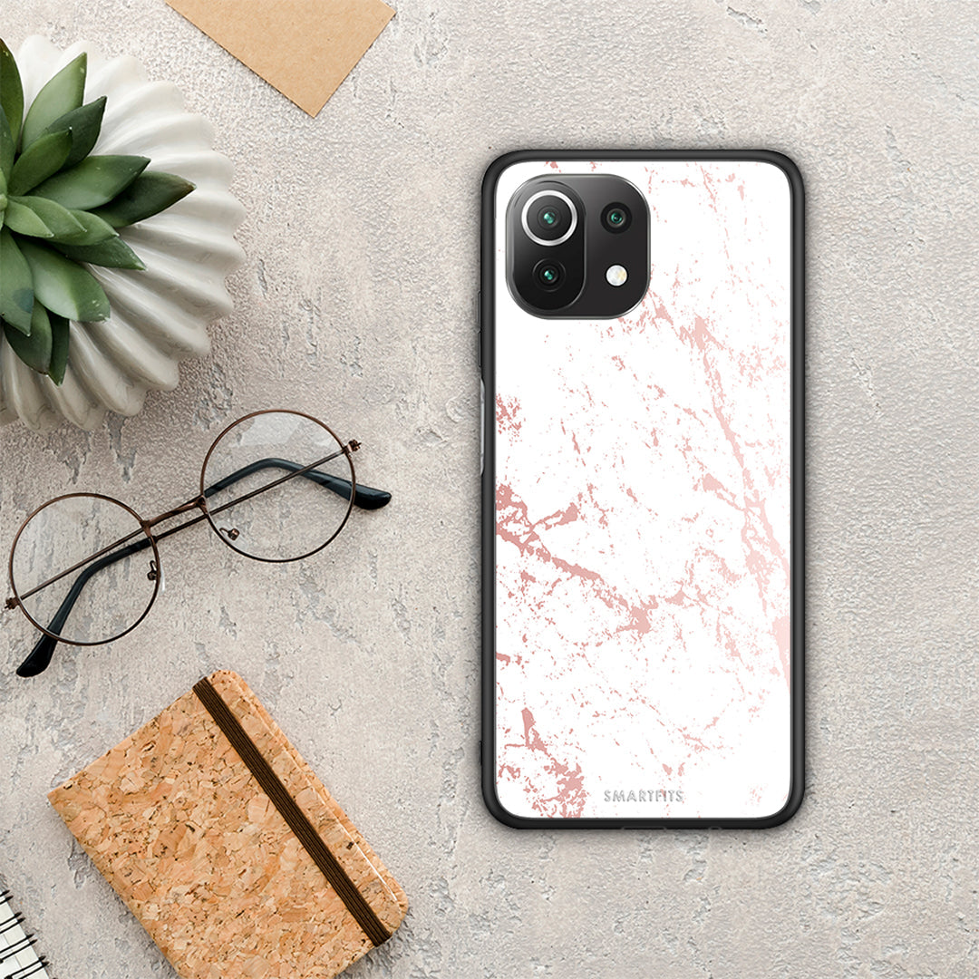 Marble Pink Splash - Xiaomi 11 Lite 5G NE / Mi 11 Lite θήκη