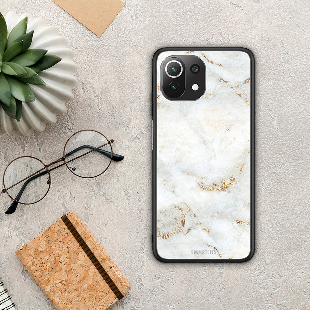White Gold Marble - Xiaomi 11 Lite 5G NE / Mi 11 Lite θήκη