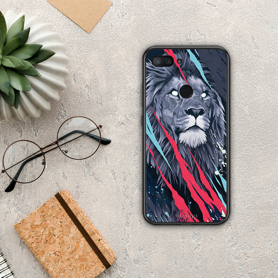 PopArt Lion Designer - Xiaomi Mi 8 Lite θήκη