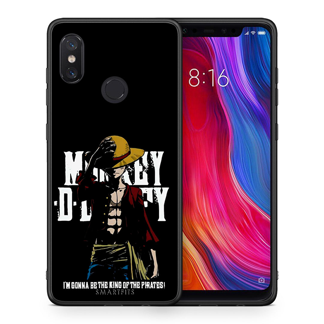 Θήκη Xiaomi Mi 8 Pirate King από τη Smartfits με σχέδιο στο πίσω μέρος και μαύρο περίβλημα | Xiaomi Mi 8 Pirate King case with colorful back and black bezels