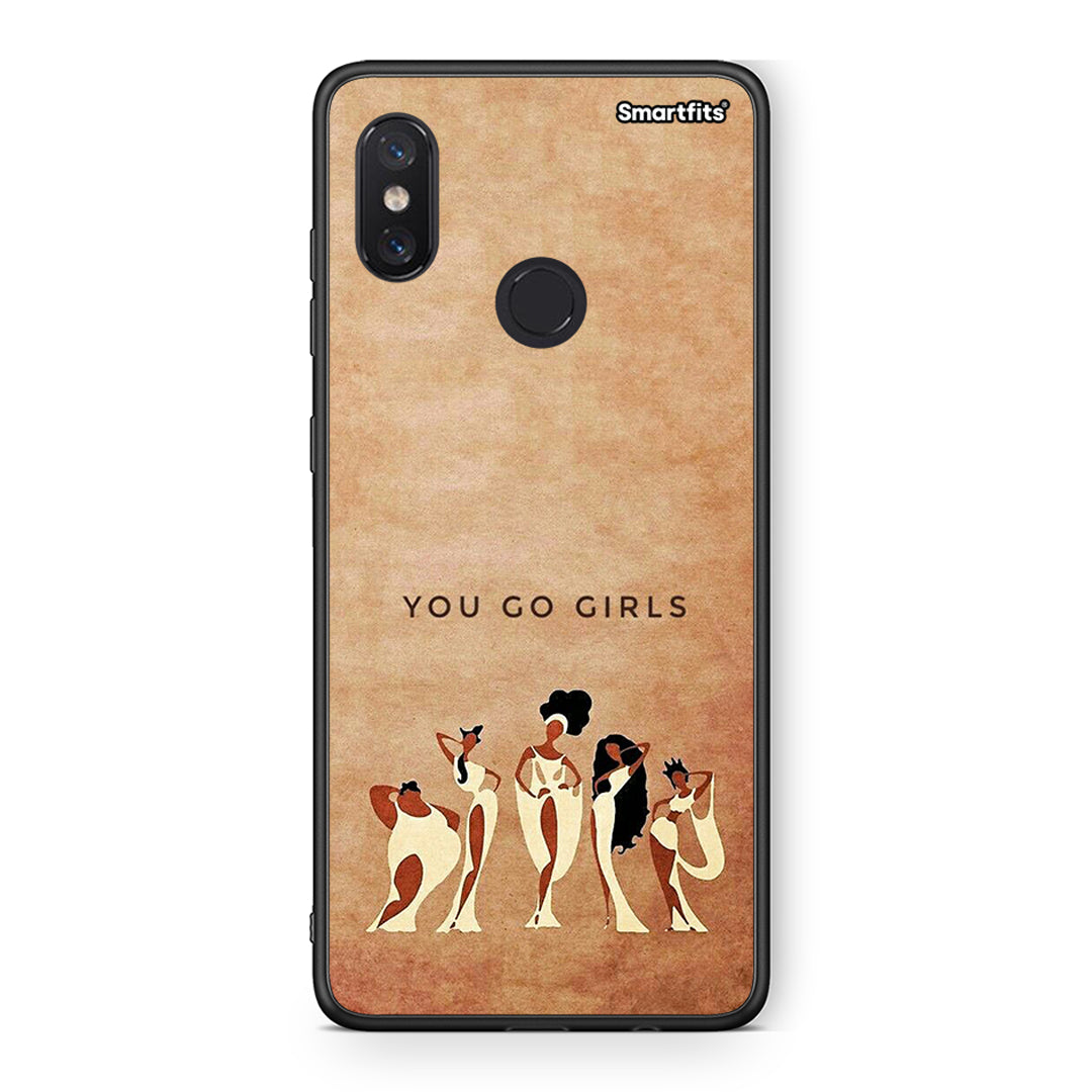 Xiaomi Mi 8 You Go Girl θήκη από τη Smartfits με σχέδιο στο πίσω μέρος και μαύρο περίβλημα | Smartphone case with colorful back and black bezels by Smartfits
