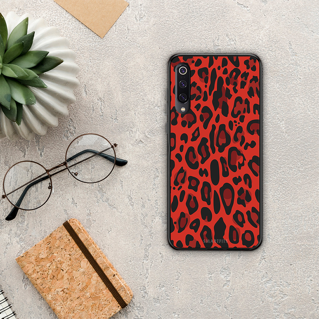 Animal Red Leopard - Xiaomi Mi 9 θήκη