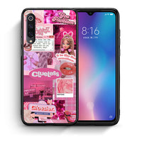 Thumbnail for Θήκη Αγίου Βαλεντίνου Xiaomi Mi 9 Pink Love από τη Smartfits με σχέδιο στο πίσω μέρος και μαύρο περίβλημα | Xiaomi Mi 9 Pink Love case with colorful back and black bezels