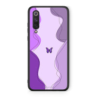 Thumbnail for Xiaomi Mi 9 SE Purple Mariposa Θήκη Αγίου Βαλεντίνου από τη Smartfits με σχέδιο στο πίσω μέρος και μαύρο περίβλημα | Smartphone case with colorful back and black bezels by Smartfits