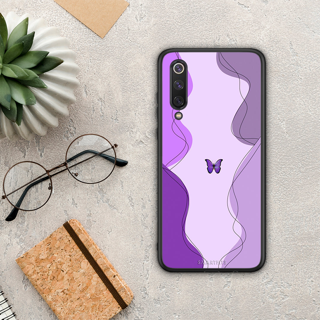 Purple Mariposa - Xiaomi Mi 9 SE θήκη
