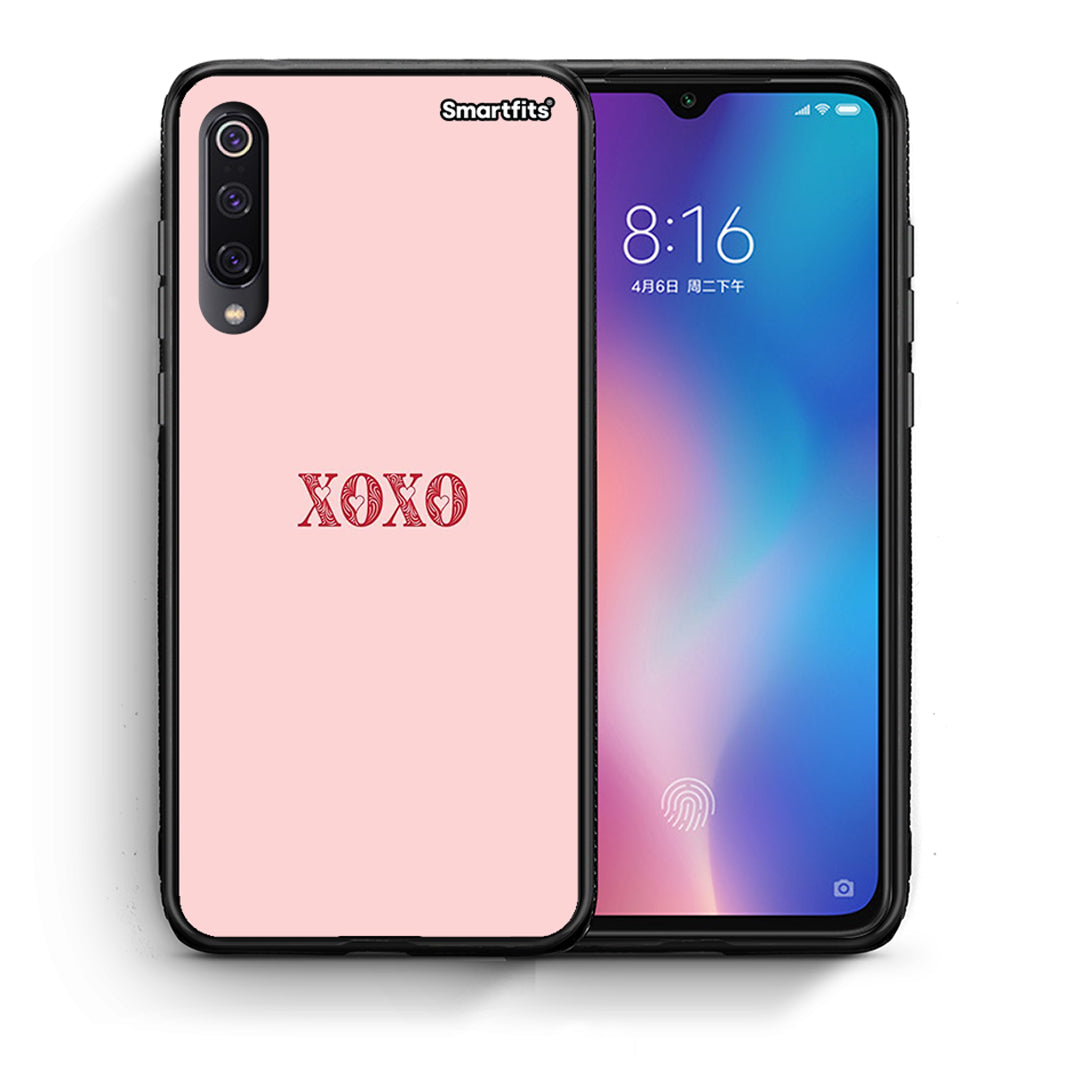 Θήκη Xiaomi Mi 9 XOXO Love από τη Smartfits με σχέδιο στο πίσω μέρος και μαύρο περίβλημα | Xiaomi Mi 9 XOXO Love case with colorful back and black bezels
