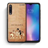Thumbnail for Θήκη Xiaomi Mi 9 You Go Girl από τη Smartfits με σχέδιο στο πίσω μέρος και μαύρο περίβλημα | Xiaomi Mi 9 You Go Girl case with colorful back and black bezels