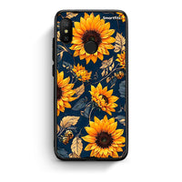 Thumbnail for Xiaomi Mi A2 Lite Autumn Sunflowers Θήκη από τη Smartfits με σχέδιο στο πίσω μέρος και μαύρο περίβλημα | Smartphone case with colorful back and black bezels by Smartfits
