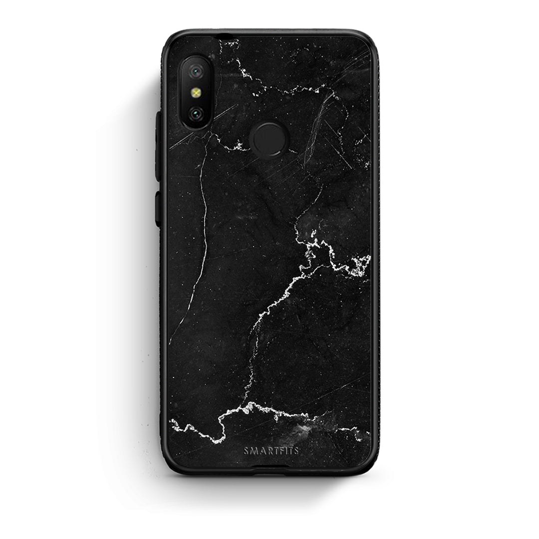 Xiaomi Mi A2 Lite Marble Black θήκη από τη Smartfits με σχέδιο στο πίσω μέρος και μαύρο περίβλημα | Smartphone case with colorful back and black bezels by Smartfits