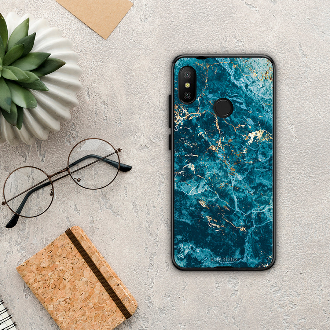 Marble Blue - Xiaomi Mi A2 Lite θήκη