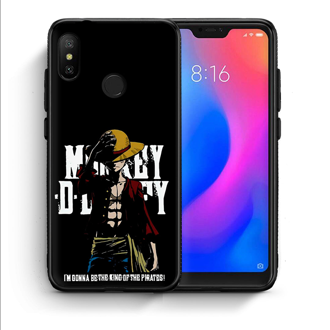 Θήκη Xiaomi Mi A2 Lite Pirate King από τη Smartfits με σχέδιο στο πίσω μέρος και μαύρο περίβλημα | Xiaomi Mi A2 Lite Pirate King case with colorful back and black bezels