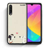 Thumbnail for Θήκη Xiaomi Mi A3 Dalmatians Love από τη Smartfits με σχέδιο στο πίσω μέρος και μαύρο περίβλημα | Xiaomi Mi A3 Dalmatians Love case with colorful back and black bezels