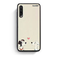 Thumbnail for Xiaomi Mi A3 Dalmatians Love θήκη από τη Smartfits με σχέδιο στο πίσω μέρος και μαύρο περίβλημα | Smartphone case with colorful back and black bezels by Smartfits