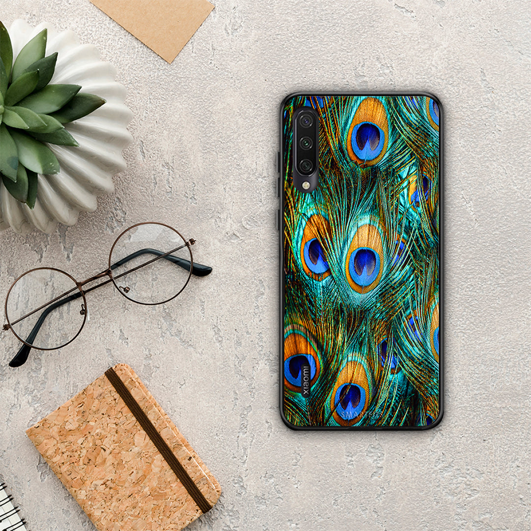 Real Peacock Feathers - Xiaomi Mi A3 θήκη