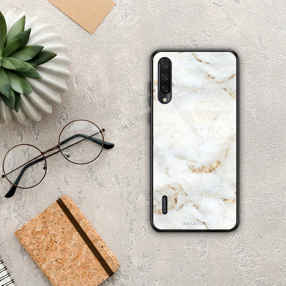 White Gold Marble - Xiaomi Mi A3 θήκη