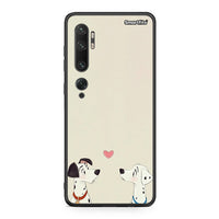 Thumbnail for Xiaomi Mi Note 10 Pro Dalmatians Love θήκη από τη Smartfits με σχέδιο στο πίσω μέρος και μαύρο περίβλημα | Smartphone case with colorful back and black bezels by Smartfits