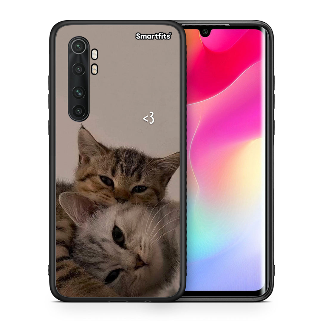Θήκη Xiaomi Mi 10 Ultra Cats In Love από τη Smartfits με σχέδιο στο πίσω μέρος και μαύρο περίβλημα | Xiaomi Mi 10 Ultra Cats In Love case with colorful back and black bezels