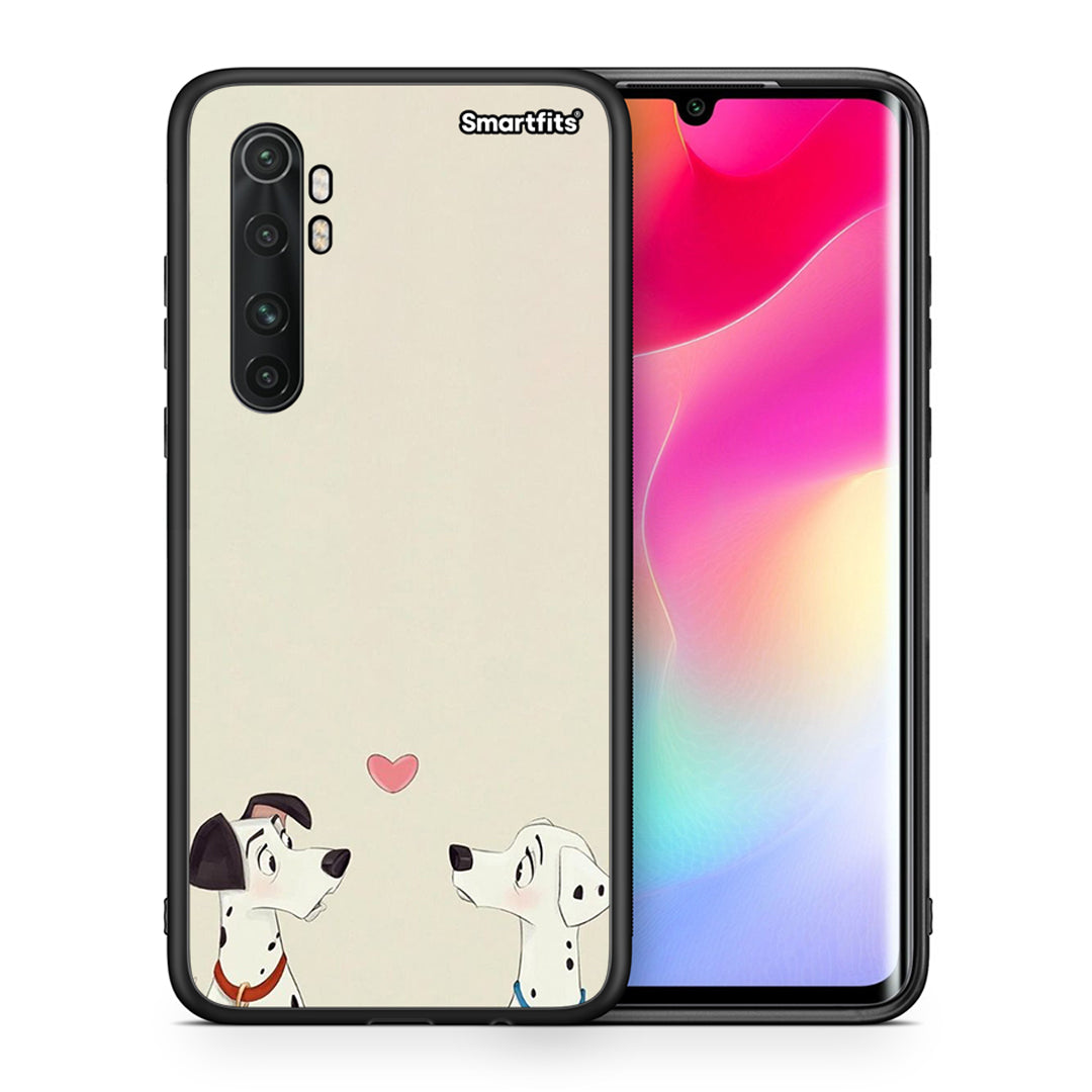 Θήκη Xiaomi Mi 10 Ultra Dalmatians Love από τη Smartfits με σχέδιο στο πίσω μέρος και μαύρο περίβλημα | Xiaomi Mi 10 Ultra Dalmatians Love case with colorful back and black bezels