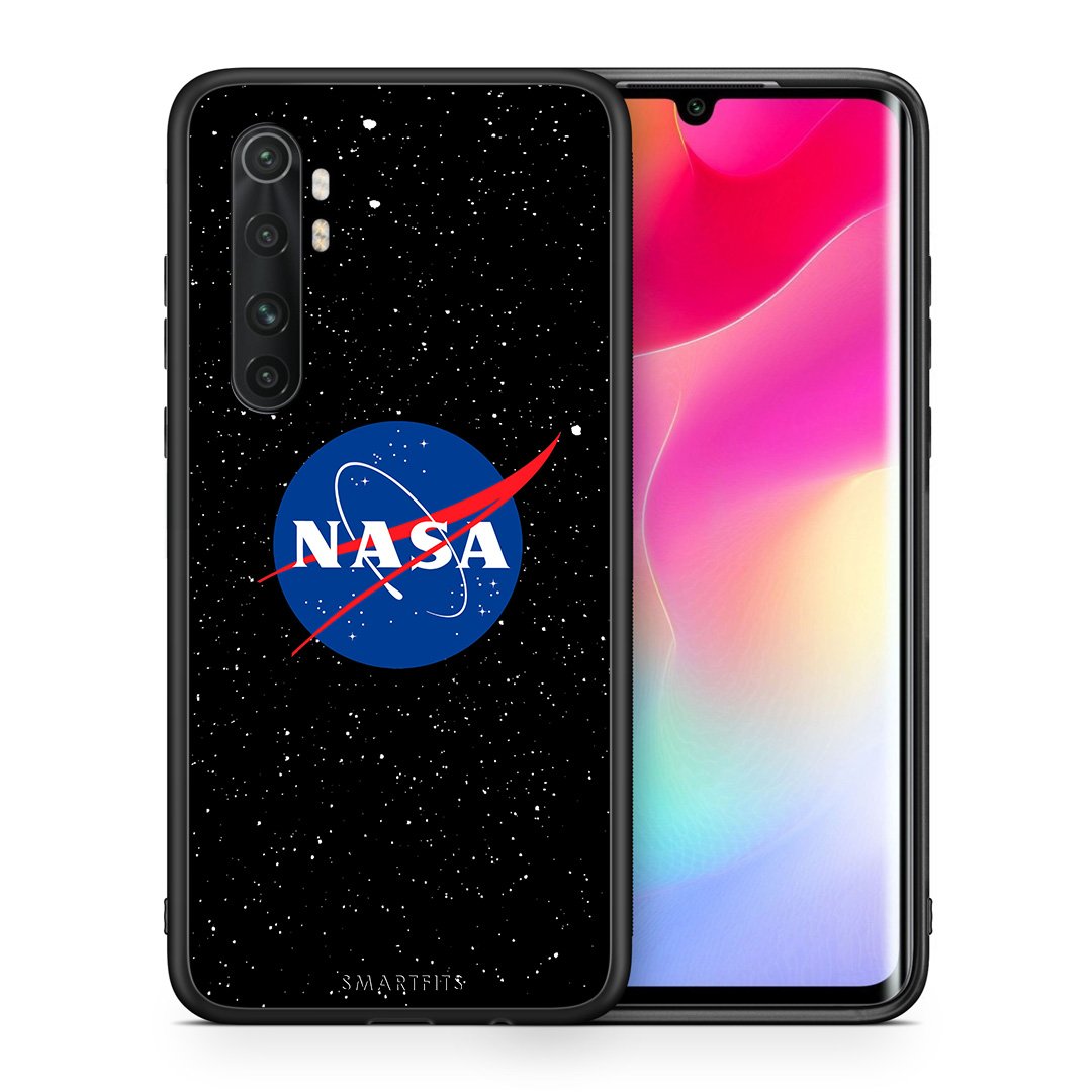 Θήκη Xiaomi Mi Note 10 Lite NASA PopArt από τη Smartfits με σχέδιο στο πίσω μέρος και μαύρο περίβλημα | Xiaomi Mi Note 10 Lite NASA PopArt case with colorful back and black bezels