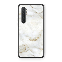 Thumbnail for Xiaomi Mi 10 Ultra White Gold Marble θήκη από τη Smartfits με σχέδιο στο πίσω μέρος και μαύρο περίβλημα | Smartphone case with colorful back and black bezels by Smartfits