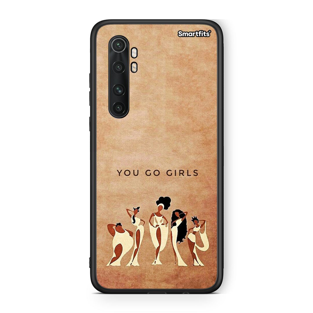 Xiaomi Mi Note 10 Lite You Go Girl θήκη από τη Smartfits με σχέδιο στο πίσω μέρος και μαύρο περίβλημα | Smartphone case with colorful back and black bezels by Smartfits