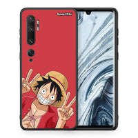 Thumbnail for Θήκη Xiaomi Mi Note 10 / 10 Pro Pirate Luffy από τη Smartfits με σχέδιο στο πίσω μέρος και μαύρο περίβλημα | Xiaomi Mi Note 10 / 10 Pro Pirate Luffy case with colorful back and black bezels