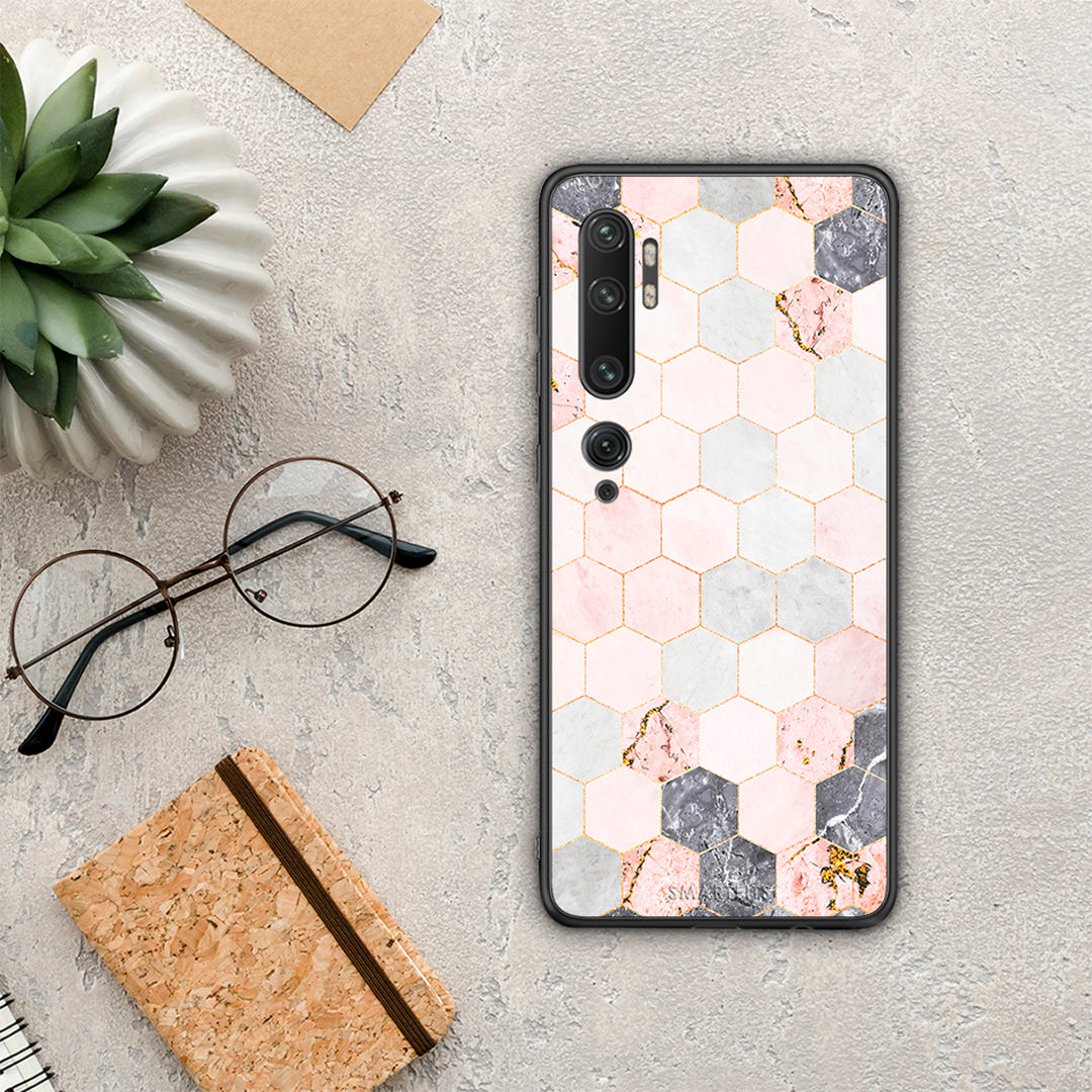 Marble Hexagon Pink - Xiaomi Mi Note 10 / 10 Pro θήκη