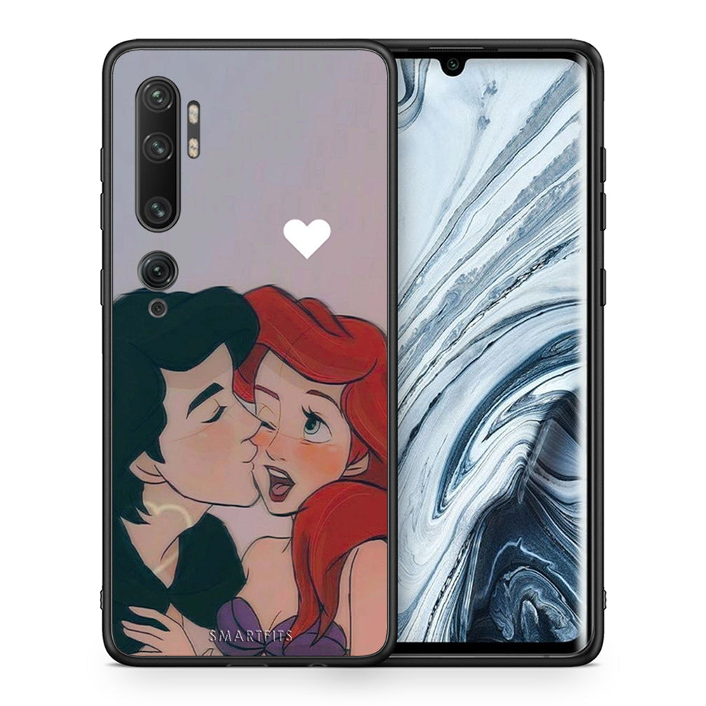 Θήκη Αγίου Βαλεντίνου Xiaomi Mi Note 10 / 10 Pro Mermaid Love από τη Smartfits με σχέδιο στο πίσω μέρος και μαύρο περίβλημα | Xiaomi Mi Note 10 / 10 Pro Mermaid Love case with colorful back and black bezels