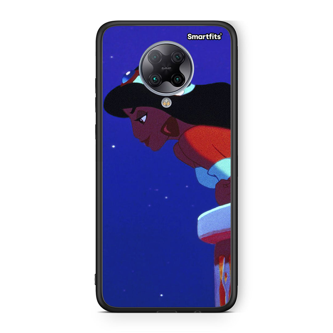 Xiaomi Poco F2 Pro Alladin And Jasmine Love 2 θήκη από τη Smartfits με σχέδιο στο πίσω μέρος και μαύρο περίβλημα | Smartphone case with colorful back and black bezels by Smartfits