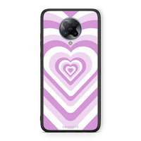 Thumbnail for Xiaomi Poco F2 Pro Lilac Hearts θήκη από τη Smartfits με σχέδιο στο πίσω μέρος και μαύρο περίβλημα | Smartphone case with colorful back and black bezels by Smartfits