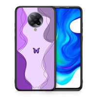 Thumbnail for Θήκη Αγίου Βαλεντίνου Xiaomi Poco F2 Pro Purple Mariposa από τη Smartfits με σχέδιο στο πίσω μέρος και μαύρο περίβλημα | Xiaomi Poco F2 Pro Purple Mariposa case with colorful back and black bezels