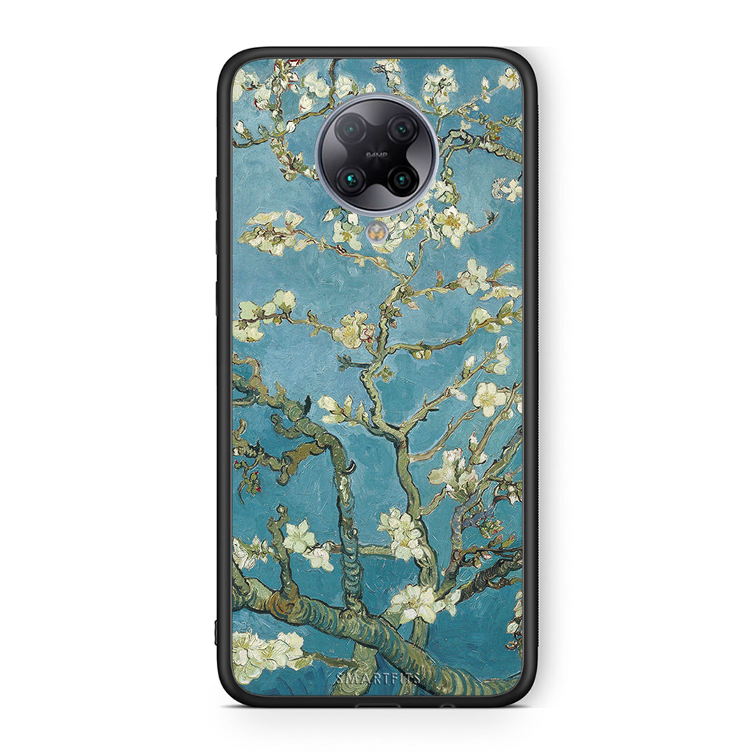 Xiaomi Poco F2 Pro White Blossoms θήκη από τη Smartfits με σχέδιο στο πίσω μέρος και μαύρο περίβλημα | Smartphone case with colorful back and black bezels by Smartfits