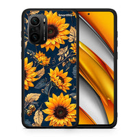 Thumbnail for Θήκη Xiaomi Poco F3 Autumn Sunflowers από τη Smartfits με σχέδιο στο πίσω μέρος και μαύρο περίβλημα | Xiaomi Poco F3 Autumn Sunflowers case with colorful back and black bezels