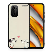 Thumbnail for Θήκη Xiaomi Poco F3 Dalmatians Love από τη Smartfits με σχέδιο στο πίσω μέρος και μαύρο περίβλημα | Xiaomi Poco F3 Dalmatians Love case with colorful back and black bezels